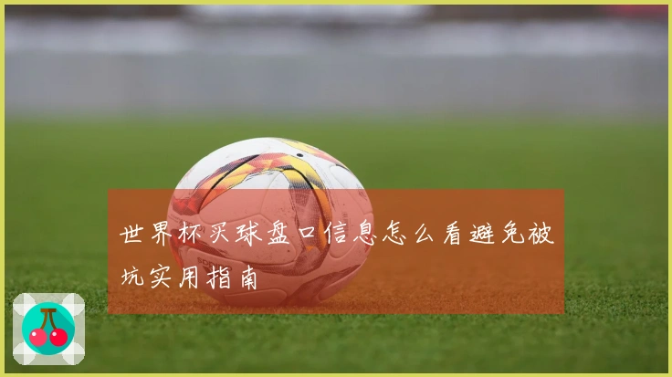 世界杯买球盘口信息怎么看避免被坑实用指南